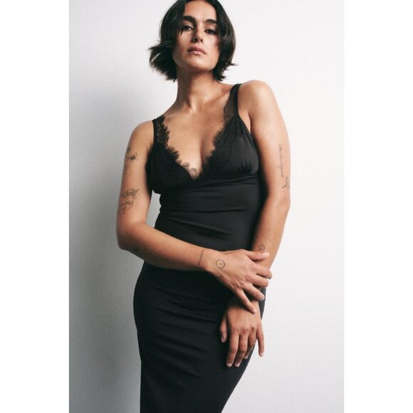 ZARA DRESS WITH MATCHING LACE - Picture 2 of 8